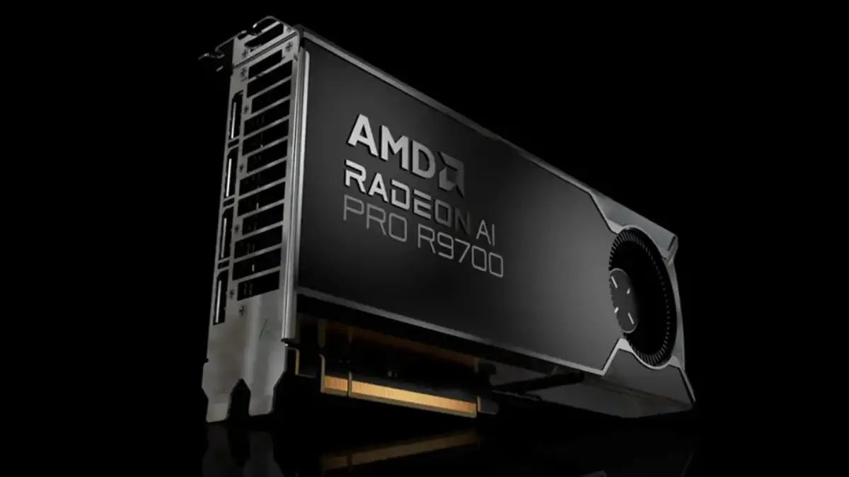 amd radeon ai pro, r9700 gpu, rdna 4, scheda video ai, 32gb gddr6, gpu workstation, gpu professionale